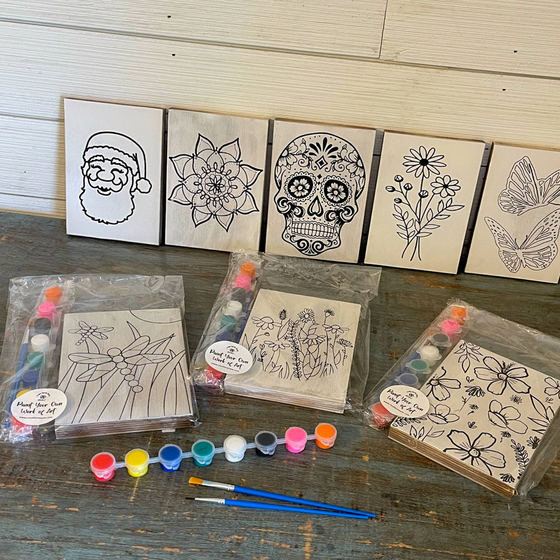 paint your own | various black & white designs