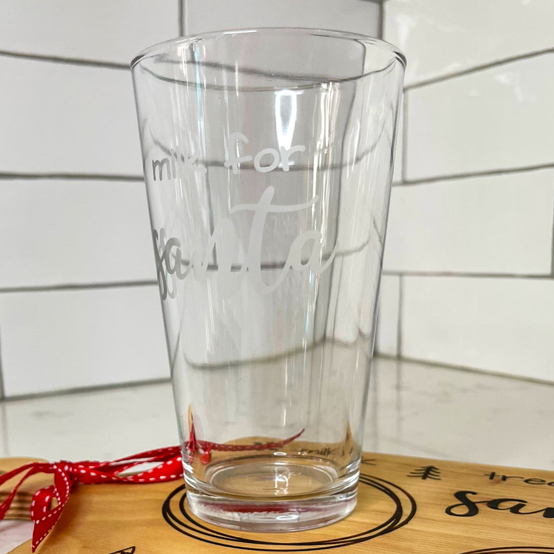 cutting board set: wood-burned | treats for santa set