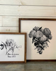hydrangeas | black and white