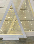 rustic triangle christmas tree