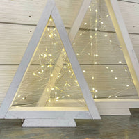 rustic triangle christmas tree