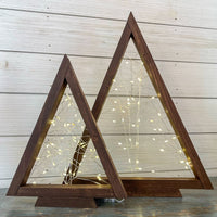 rustic triangle christmas tree