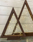 rustic triangle christmas tree