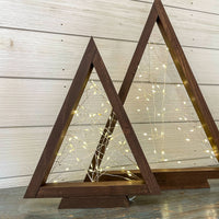 rustic triangle christmas tree