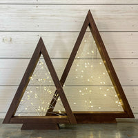 rustic triangle christmas tree