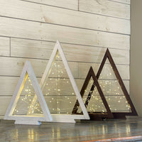 rustic triangle christmas tree