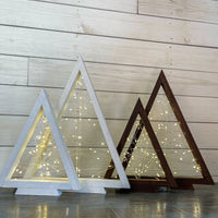 rustic triangle christmas tree