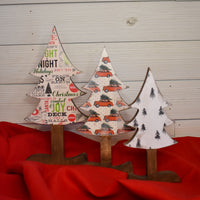 christmas trees, set of 3