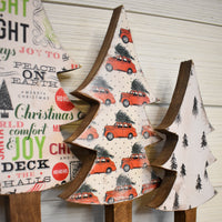 christmas trees, set of 3