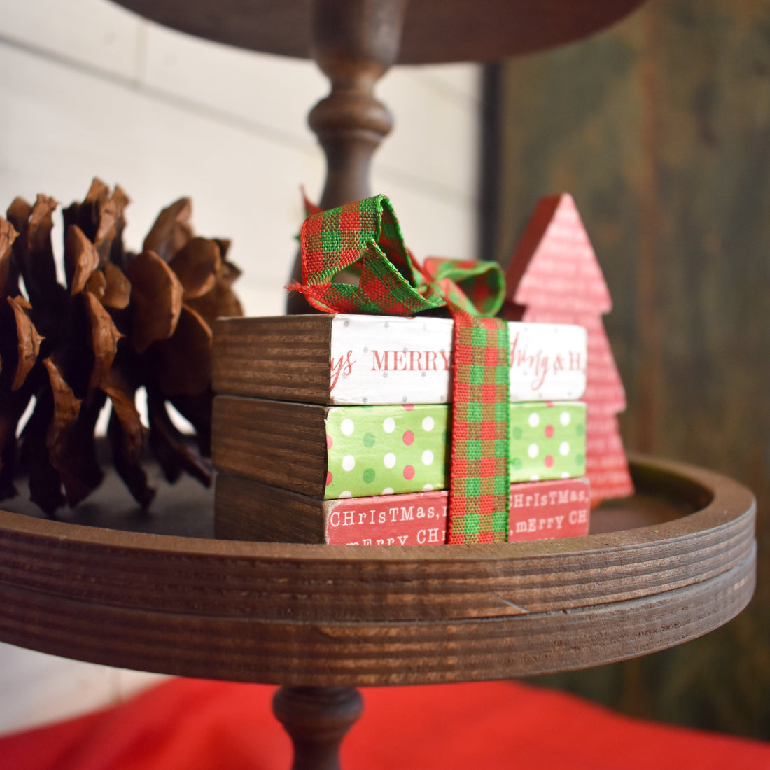 mini book stack | set of 3