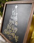 we wish you a merry christmas in silver and gold