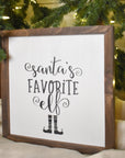 santa's favorite elf framed