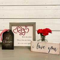 small wood sign