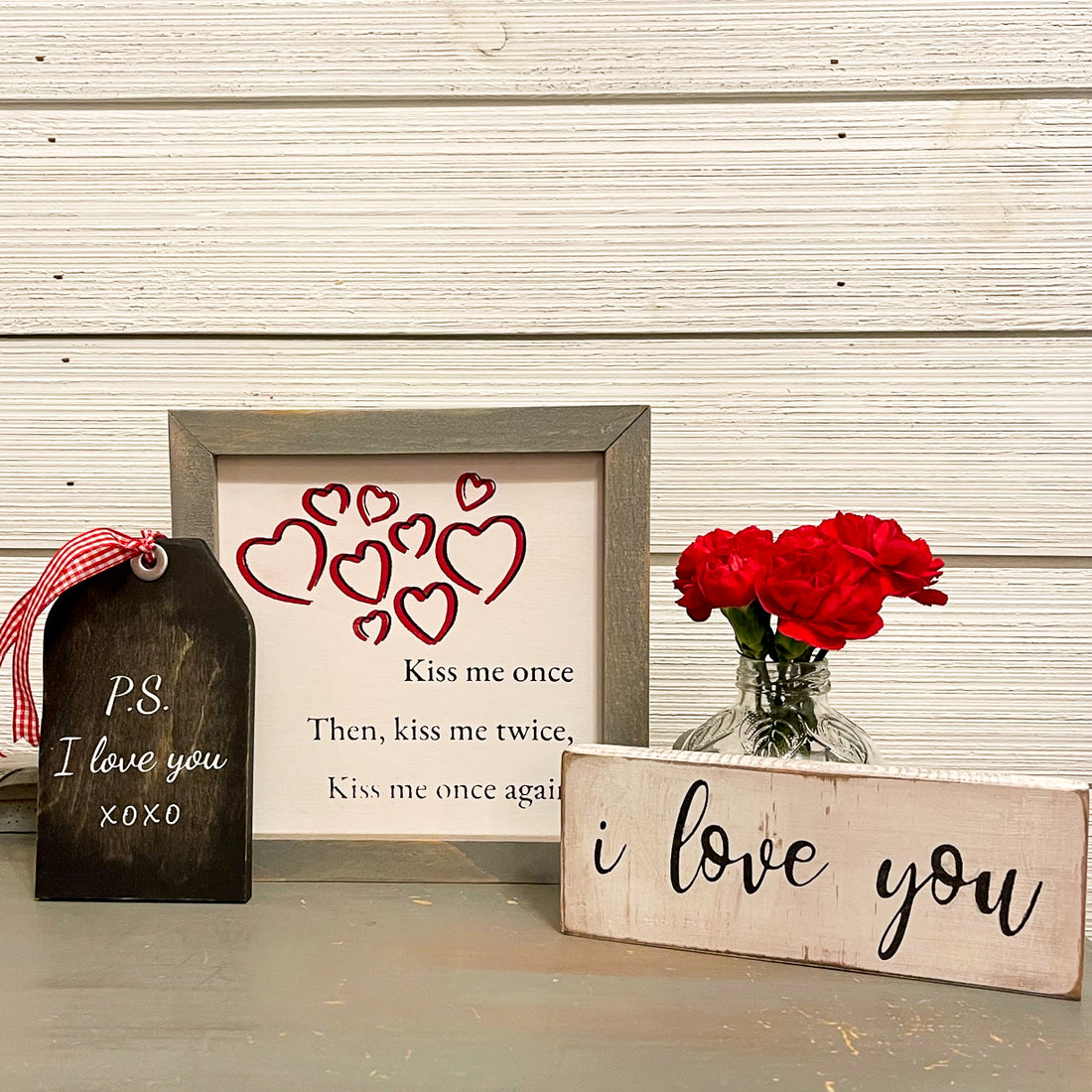 kiss me once, then kiss me twice kiss me once again