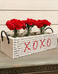 rustic brick-mold inspired wood box | i love you in many languages