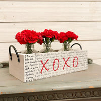 rustic brick-mold inspired wood box | i love you in many languages