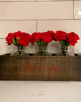 rustic brick-mold inspired wood box | i love you