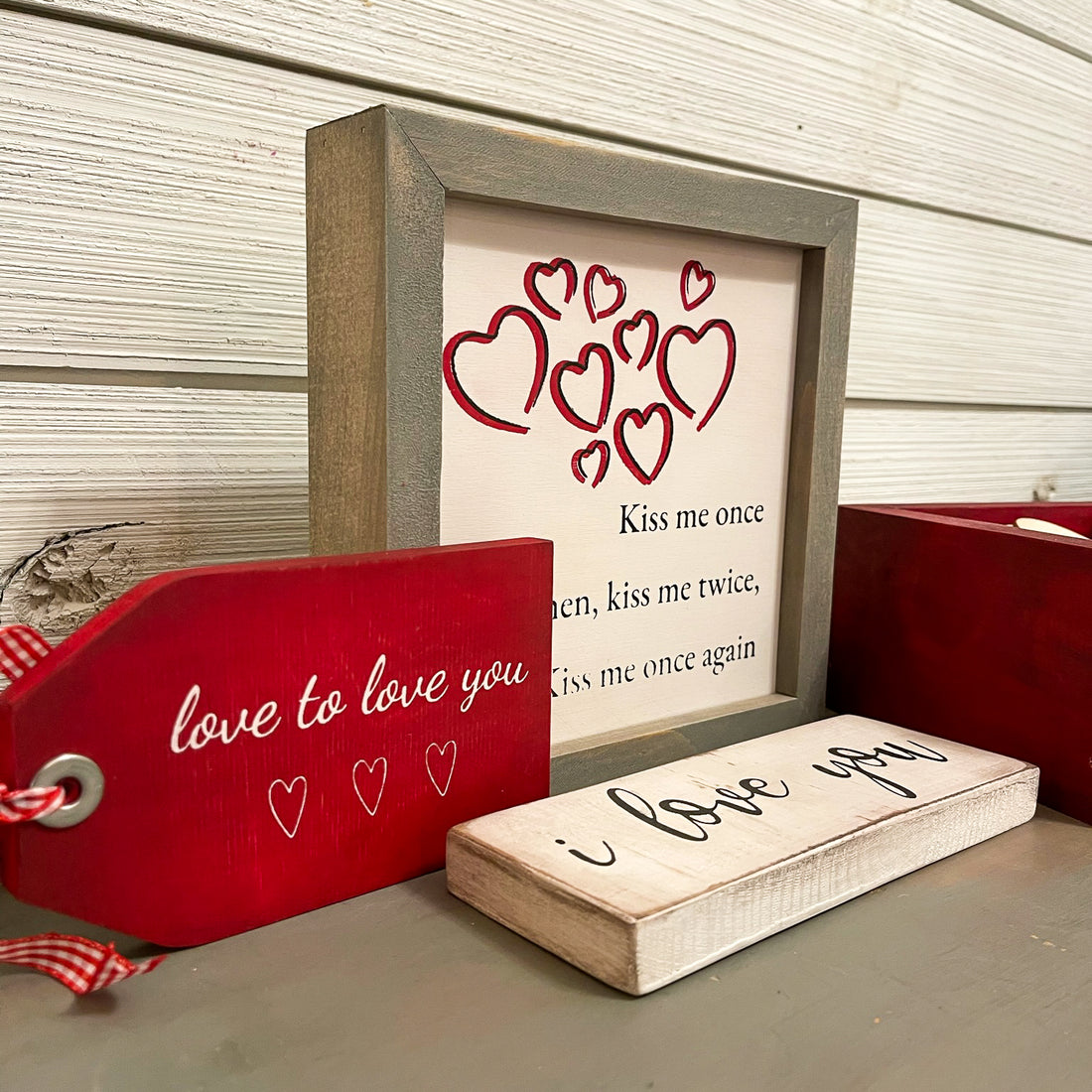 kiss me once, then kiss me twice kiss me once again