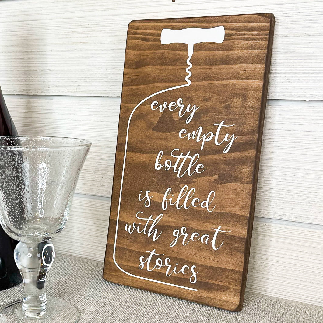 every empty bottle is filled with great memories