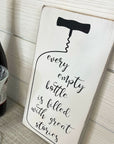 every empty bottle is filled with great memories