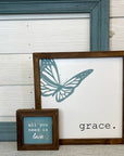 small framed signs