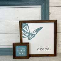 small framed signs