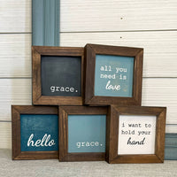 small framed signs