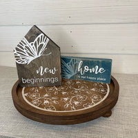 small wood sign