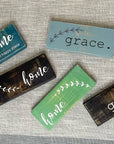 small wood sign