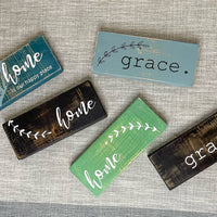 small wood sign