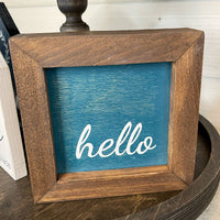 small framed signs