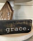 small wood sign