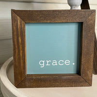 small framed signs