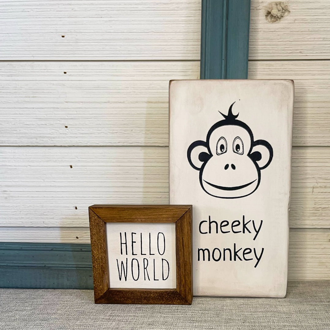 small framed children's signs