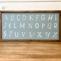the alphabet