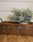 rustic brick-mold inspired wood box
