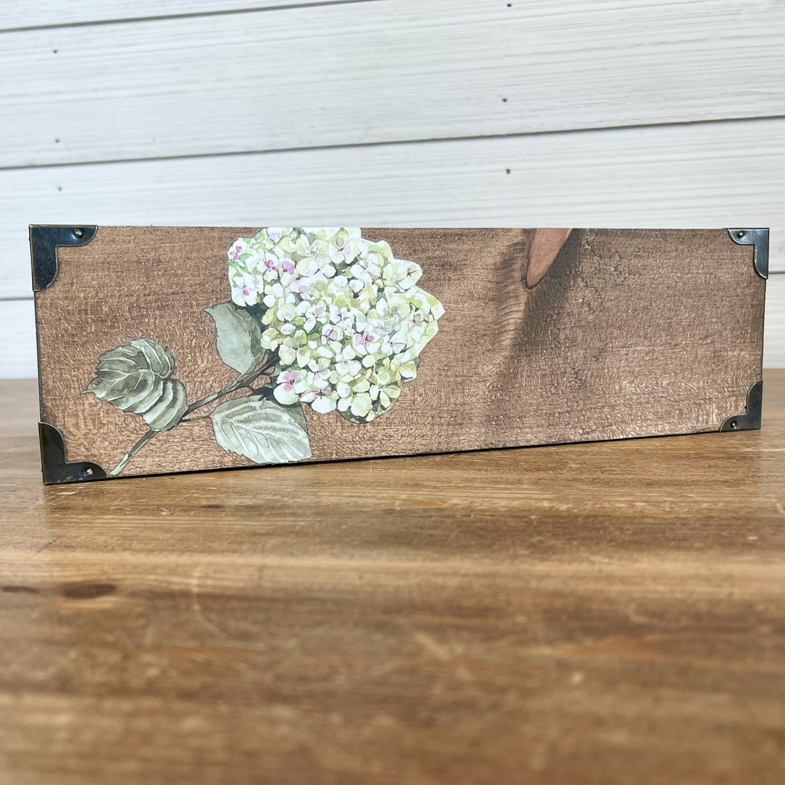 rustic brick-mold inspired wood box