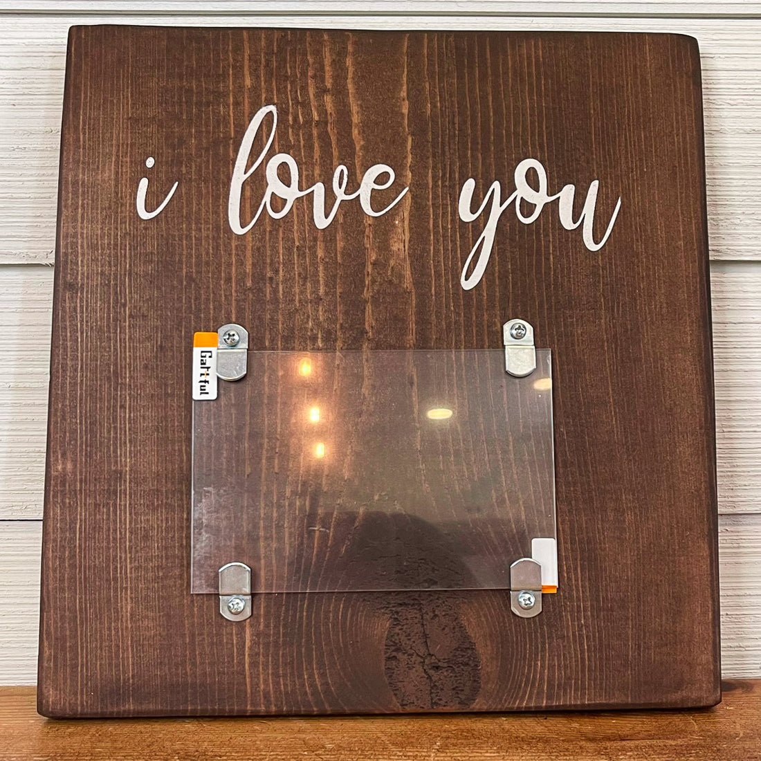 photo insert wood sign: family | i love you | this is us