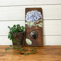 rustic decorative single hook board