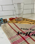 cutting board set: wood-burned | treats for santa set