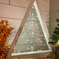rustic triangle christmas tree