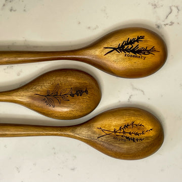 wood-burned spoons | set of 3