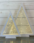 rustic triangle christmas tree