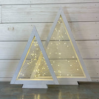rustic triangle christmas tree