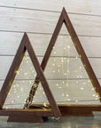 rustic triangle christmas tree