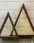 rustic triangle christmas tree