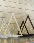 rustic triangle christmas tree