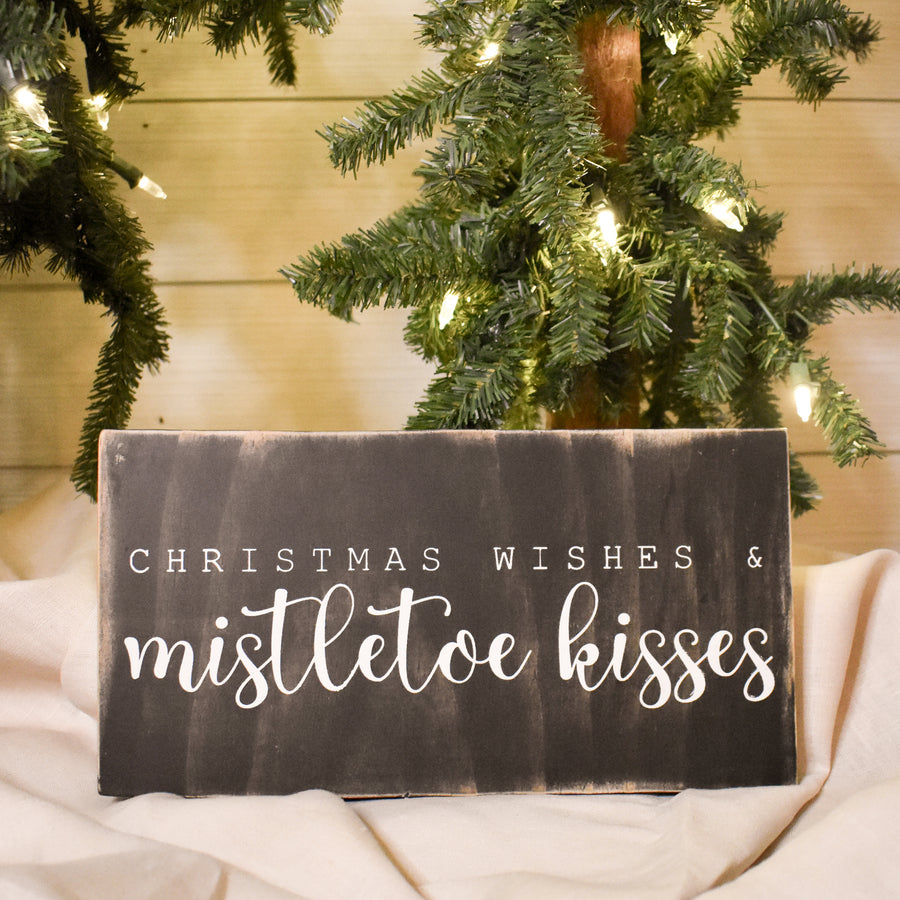 christmas wishes and mistletoe kisses