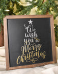 we wish you a merry christmas in silver and gold