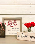 rustic tag in black, p.s. i love you